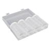Collector Coin Storage Box with 60 Coin Capsules and Adjustable Foam Liner Fits Multiple Sizes Coin Capsule Holders