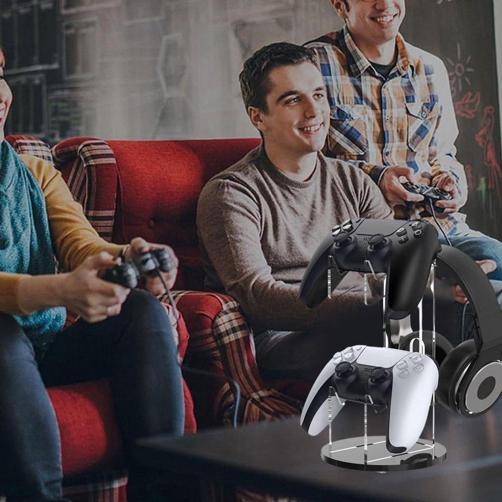 2-layer Acrylic Gamepad Display Stand Clear Game Controller Display Stand  Home