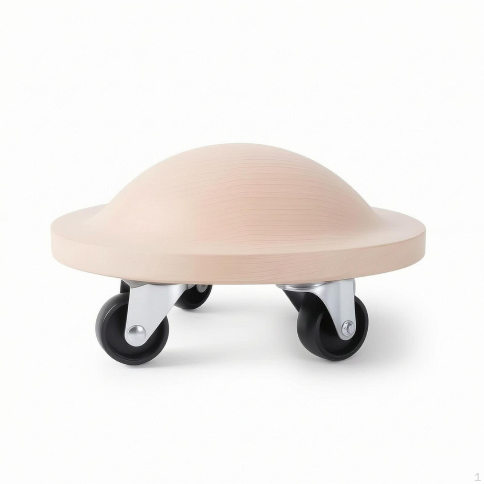 Exercise Wheel with Caster Wheels SmoothRolling