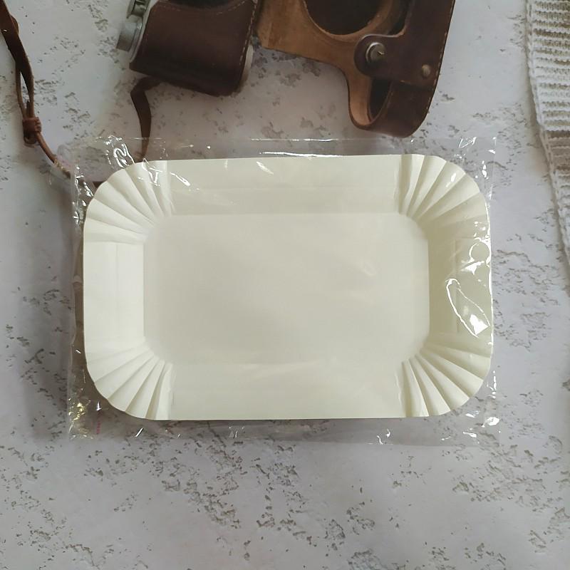 Kindergarten Handmade Disposable Paper Plates: Round & Rectangular for BBQ, Cakes, Bread, and Painting.