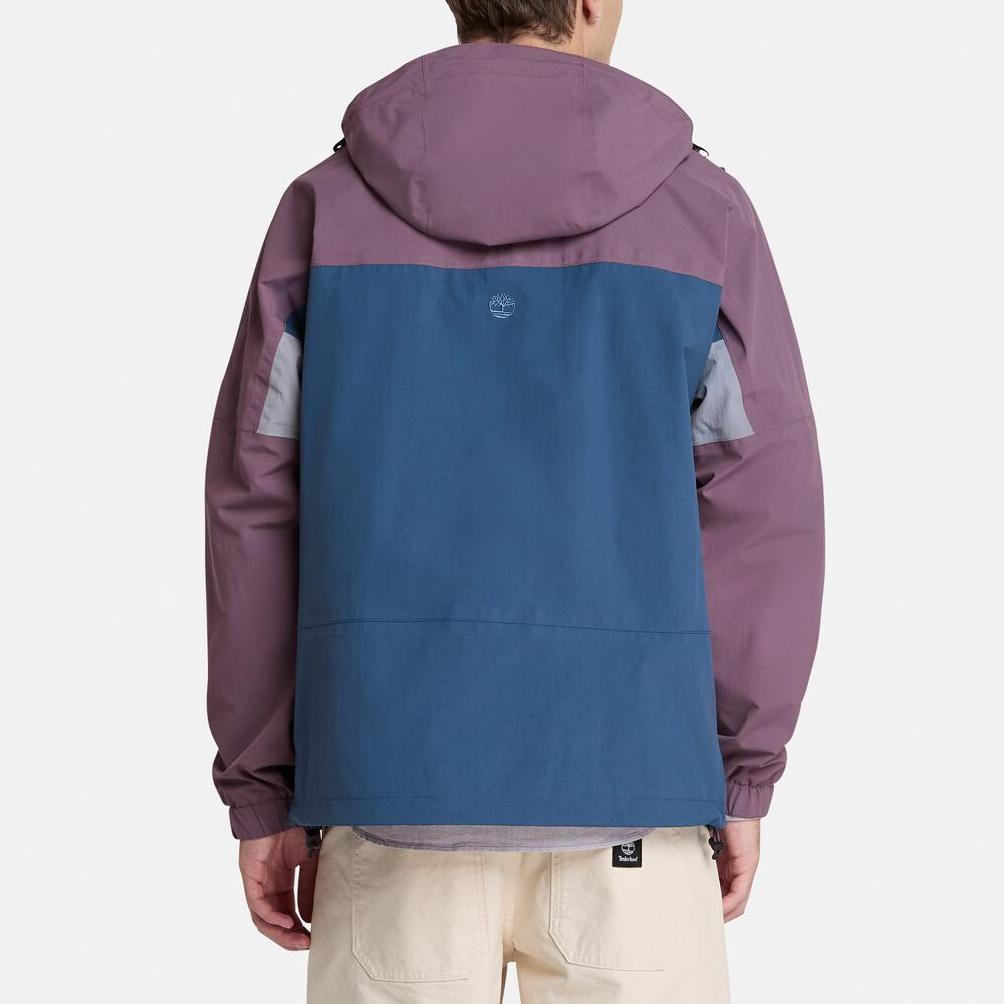 Timberland Waterproof Windproof Stand Collar Zipper Jacket Men Jacket Violet Meteor A68XFESS