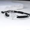 Tangula Adjustable Witch Knot Bracelet Stainless Steel Charm Wicca Jewelry Gift for Women Men