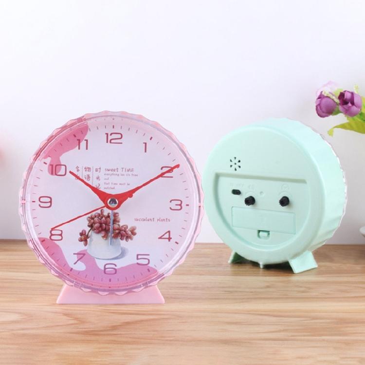 Mute Alarm Clock Battery Operated Student Desk Clock for Bedroom Home Decors