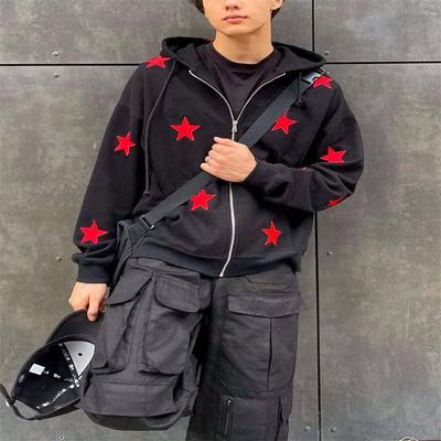 Vintage Fashion Star Graphic Fairy Men Women Long-sleeved Zip Hoodie Jacket Clothes  Pullover
