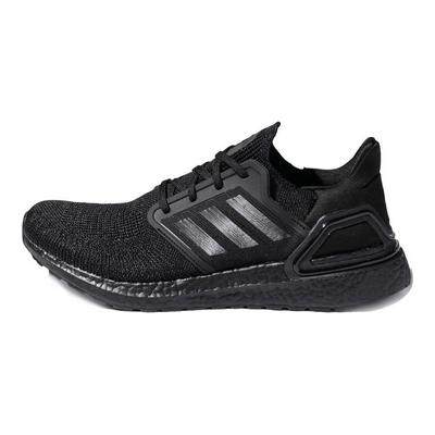 UltraBoost 20 Triple Black Unisex Sneakers Red-Fluo G55816