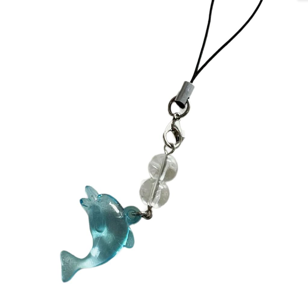 Șnur de Telefon Personalizat Charm Atragător Delfin Albastru Curele Lanț pentru Petreceri și Pasionați de Modă