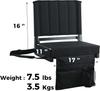 Stadium Seats with Back Support Bleacher Chairs with Back and Cushion Thick Padded Bleacher Seats Includes Shoulder Strap