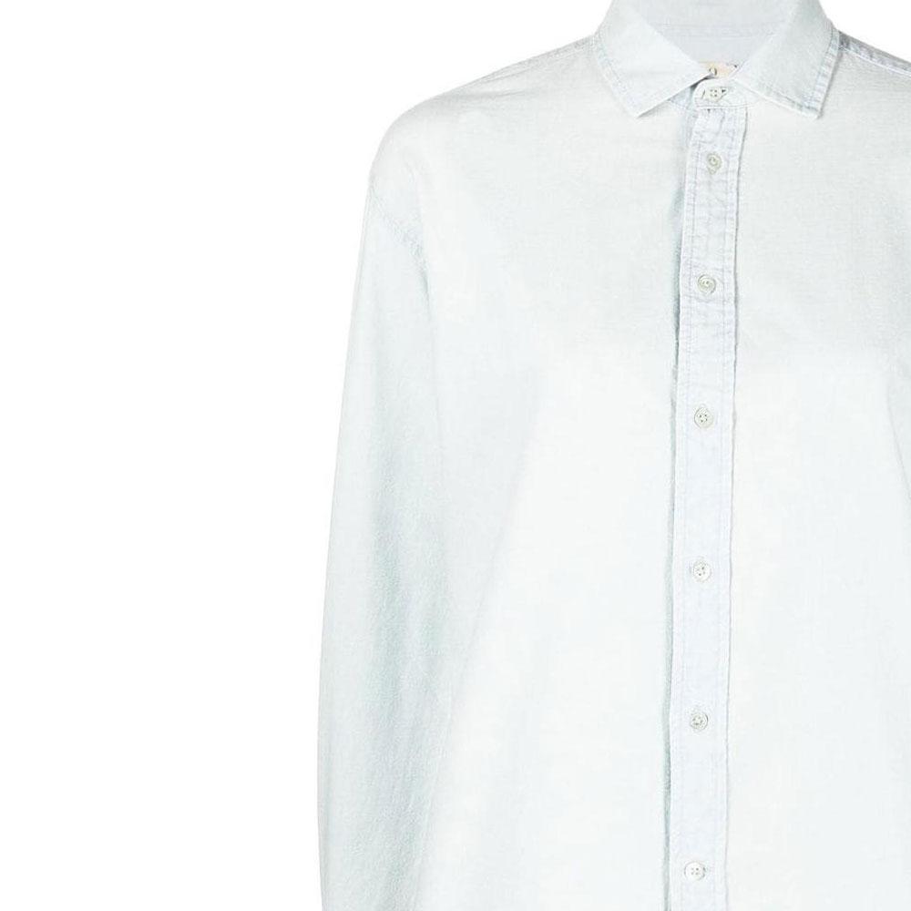 Polo Ralph Lauren Ss22 Back Logo Button Long Sleeve Shirt Women Shirts Blue 211863971-001