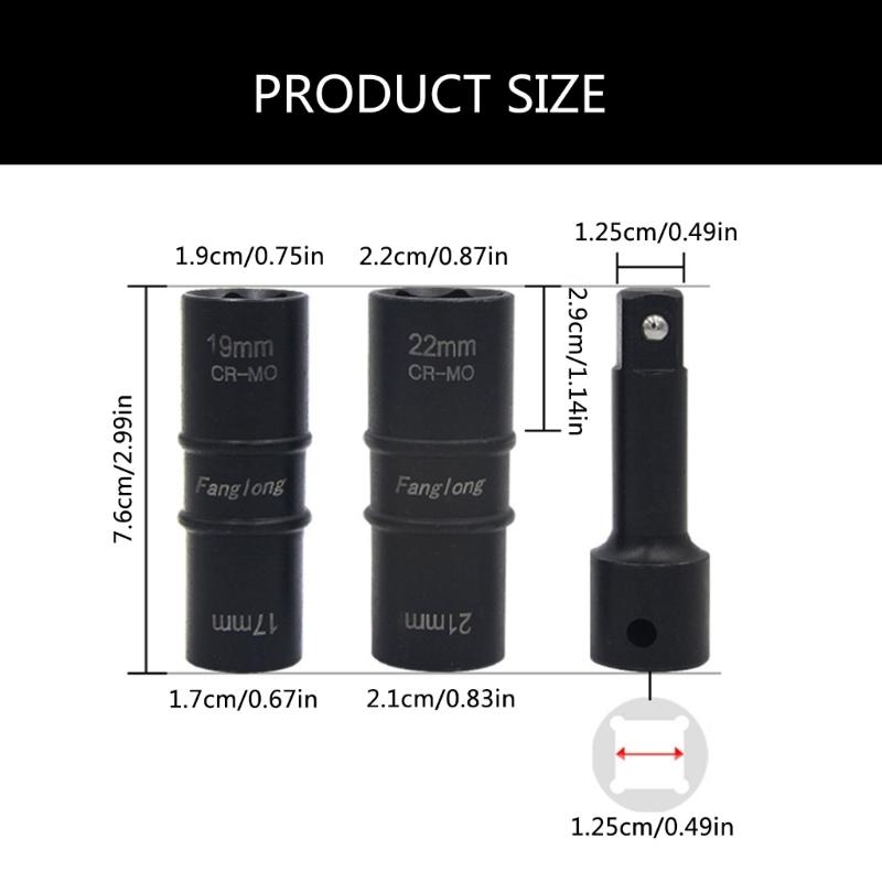 17/19mm 21/22mm Bi Directional Electric Wrench Socket Wheel Nut Wrench for Mechanics and Projects