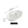 Ru Han Ceramic Oval Double-Compartment Sauce Dish