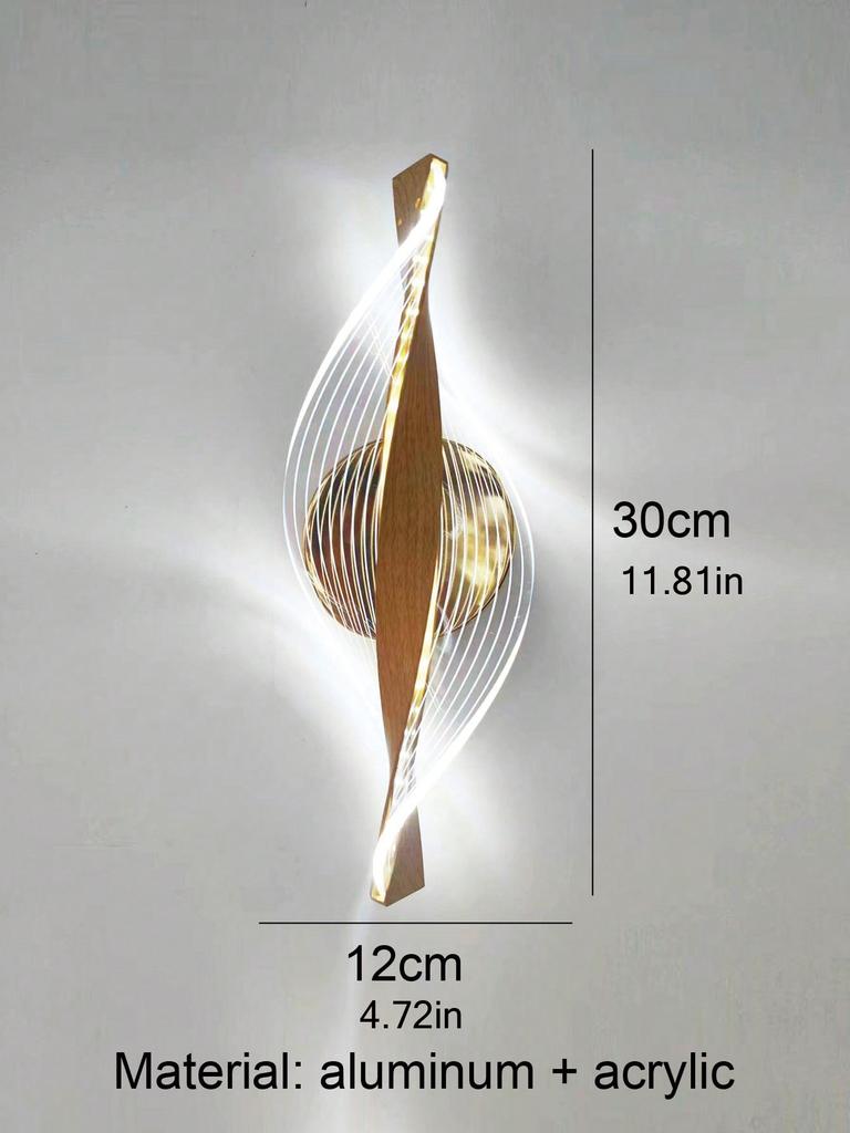 Luxury LED Modern Acrylic Gold/Black Wall Sconce,Hallways,Bedroom Night light,Outdoor Interior lighting Wall lamp Home decor