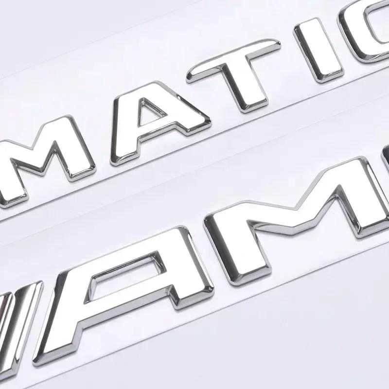 AMG W220 Pro Benz 4ks/sada 3D ABS Samolepka na auto pro Mercedes-Benz Třída CLS TURBO 4MATIC Modifikované Logo AMG CLS 53S 63S Zadní Štítek