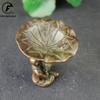 Antique Brass Lotus Little Monk  Incense Burner Decorations Solid Pure Copper Frog Lotus Pond Censer Holder Ornaments Tea Pets