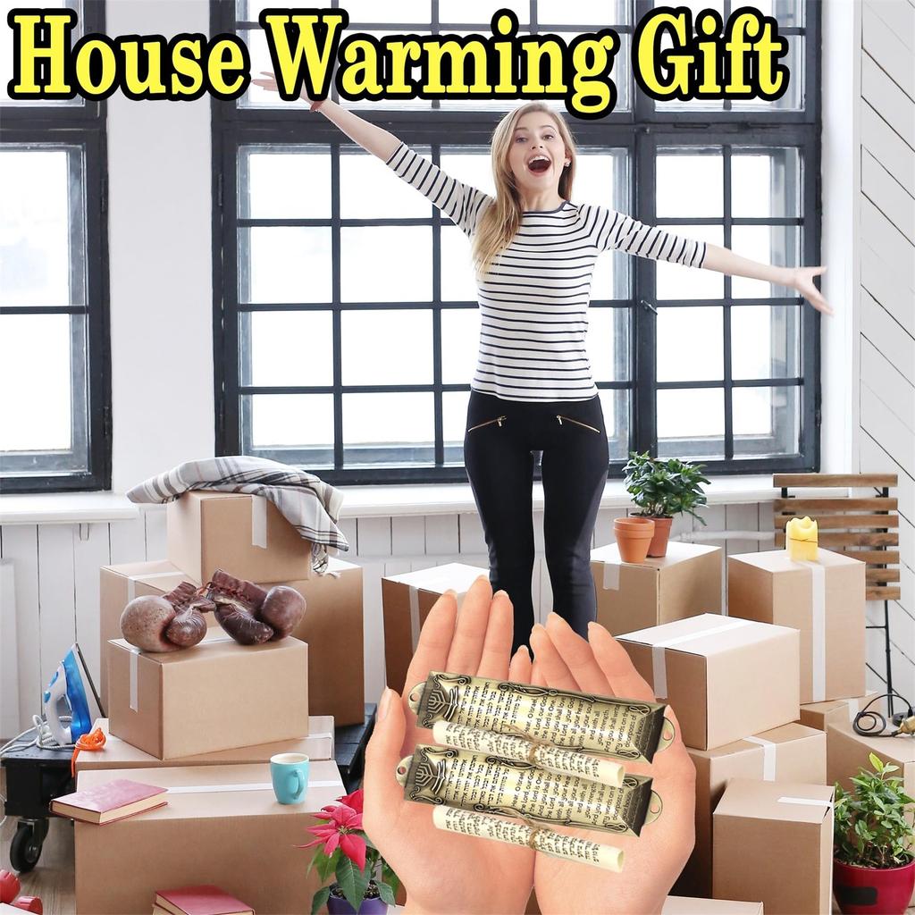 Mezuza na drzwi, metalowa mezuza z przewijaniem na drzwi, żydowska mezuza na drzwi z angielskim/hebrajskim błogosławieństwem domu dla żydowskiego prezentu na ocieplenie domu