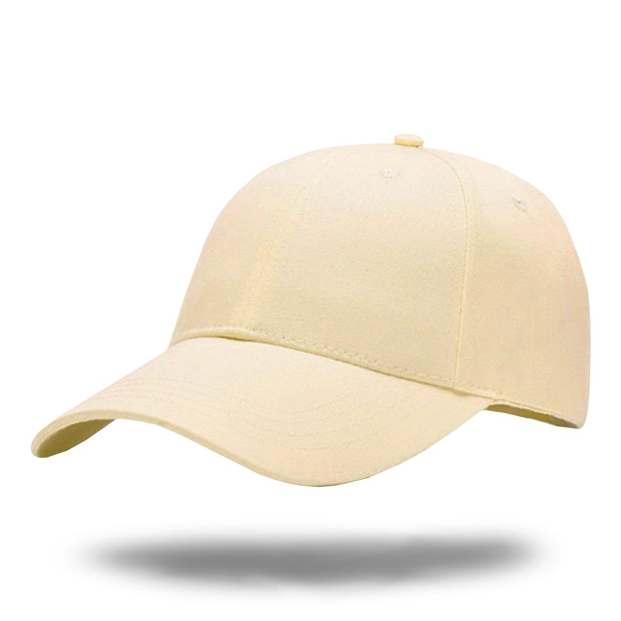

WHITE FANG Plain CA015 Cap, Stylish, Simple, Cool, Brim, Men s, Women s, (04 Beige)