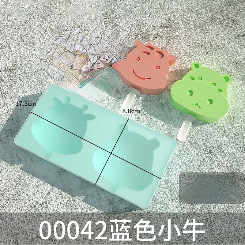 Molde de Silicona de Dibujos Animados Vaca Hielo Pata de Gato Mariposa Crema Con Tapa Flor Paleta Bandeja Cubitos de Hielo Molde Queso Regalo Gadgets de Cocina