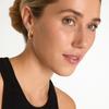Personalized Fashion C-Shaped Inlaid Pearl Zircon Earrings S925 Silver Needle Stud Earrings Wind Niche Temperament Earrings