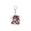 55MM Anime Genshin Impact Keychain Hu Tao Key Chain Acrylic Model Plate Christmas Gifts
