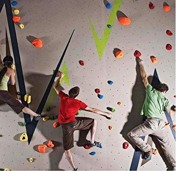 WHDZ Climbing Color Climbing Holds for Easy Accessibility Tools Set of 32 Holds, Bouldering, Installation, Included,