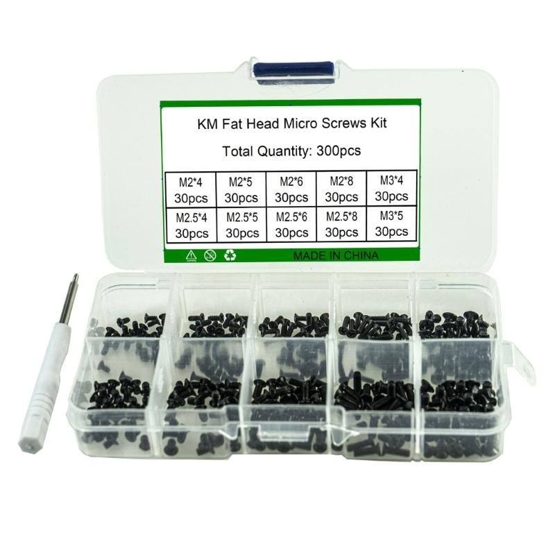 

Versatile Small Screws set with Storage Box Comprehensive Set of 300pcs Self Tapping Screws for Electronics & DIY 1