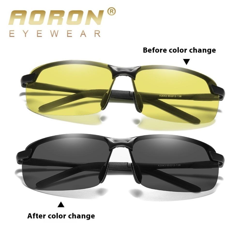 aoron Polarized Sunglasses Night Vision Color-changing Gray Sunglasses Cycling Driving Sunglasses