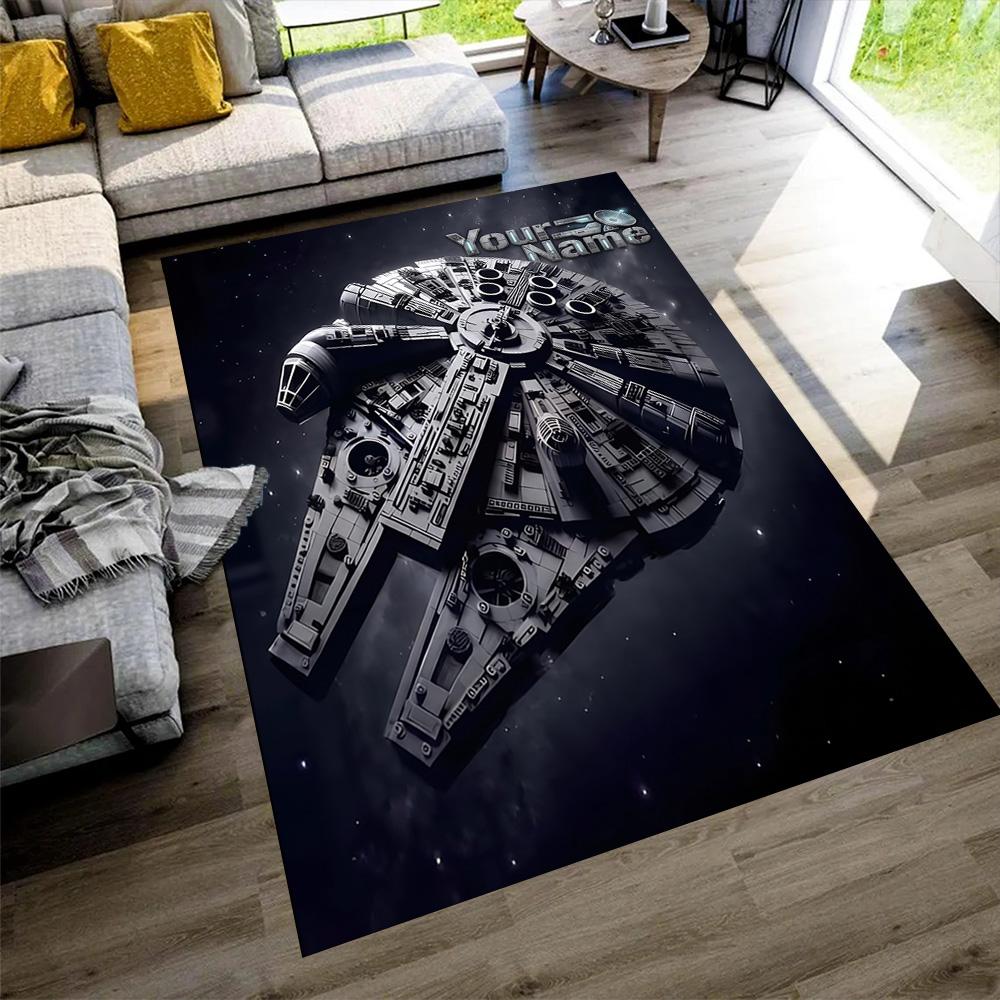 Star Wars Personalized Name Carpet Perfect for Outdoor Foyer Dining Room Decorate room Antislip Carpet Decorate Offices Birthday/Christmas Gift