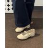 Soft Sheepskin~ Genuine Leather French Retro Mary Jane Shoes Commuter Single Shoes Women's New Thick Heel Gentle Evening Small Leather Shoes