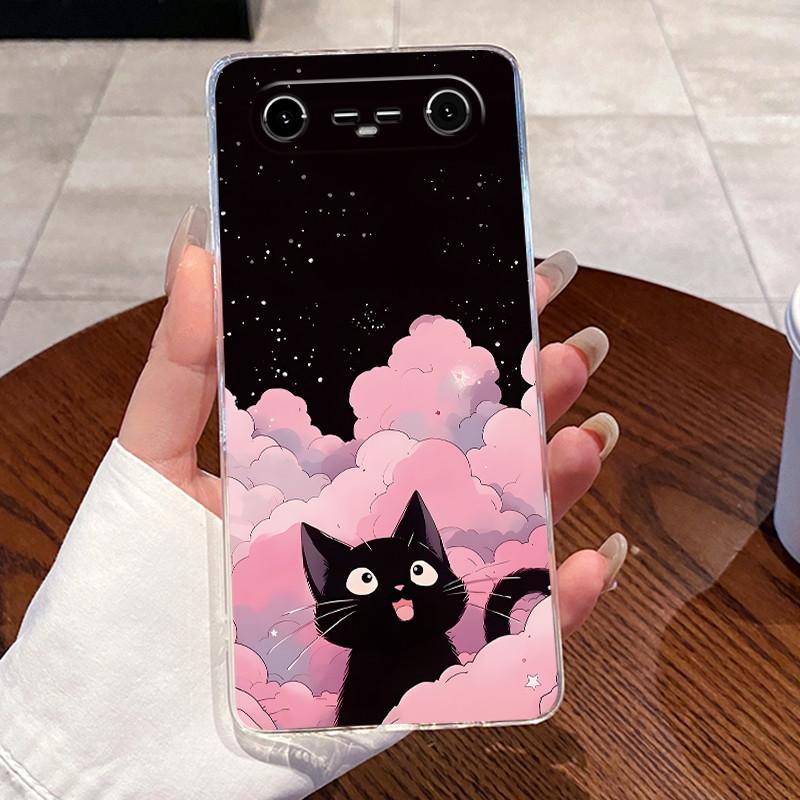 Per Tecno Spark Slim 2025 Custodia Trasparente Lusso Carino Coniglio Amore Silicone Morbido TPU Cover Posteriore Custodia per Telefono Tecno Spark Slim 4G KM7k