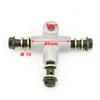 ATV Kart Hydraulic Brake Line Tee Hose Connector 3 Way T Adapter With M10x1.25 Banjo Bolt