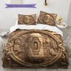 WoodenBladeRunner Pattern Bedding Quilt Set Quilt Cover Pillowcase Home Decoration Birthday Gift (1 * Duvet Cover + 2 * Pillowcase, Without Core)