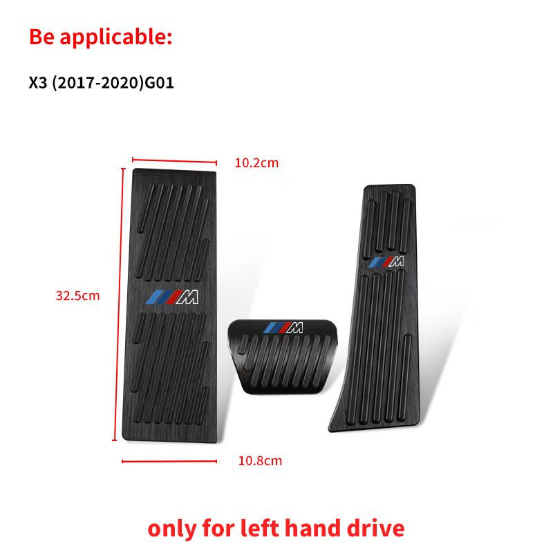 LMFLF1 2026 Car Sticker 2Pcs Car Logo Door Pedal Cover Alloy Door Pedal Cap Accessories For BMW E46 E90 E60 F30 F10 E39 E36 F20 E87 E90