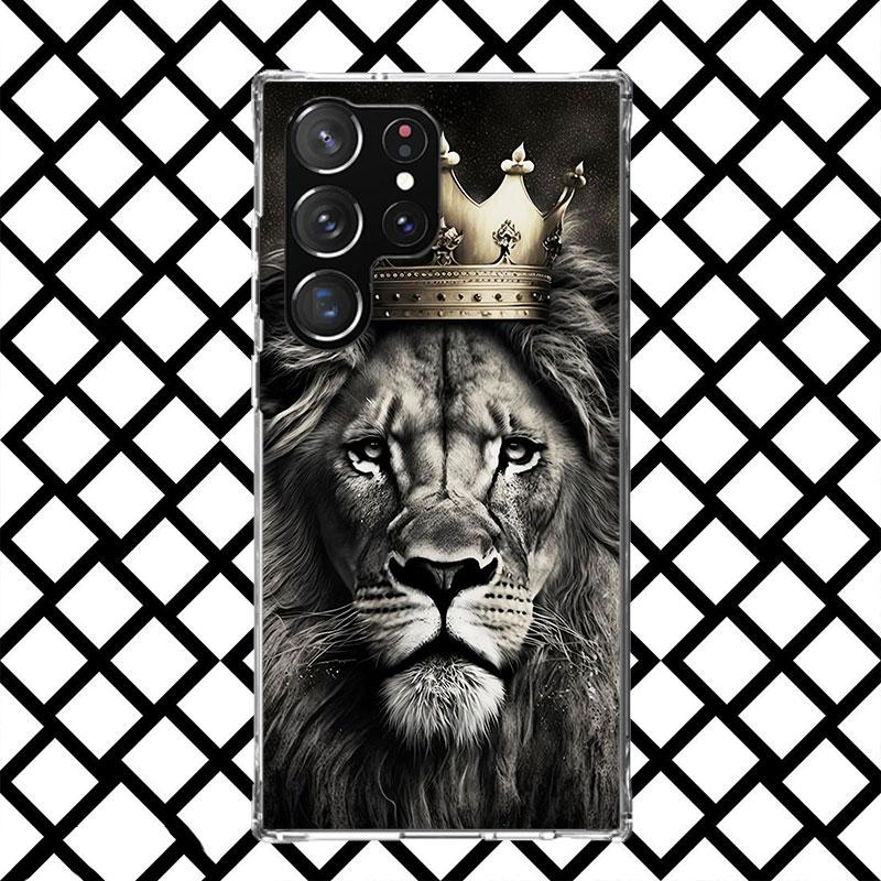 Lion Male Cub King Phone Case for Samsung Galaxy S26 S25 Edge S24 S23 Ultra S22 Plus S21 FE S20 + Soft Cover Print Fundas Galaxy