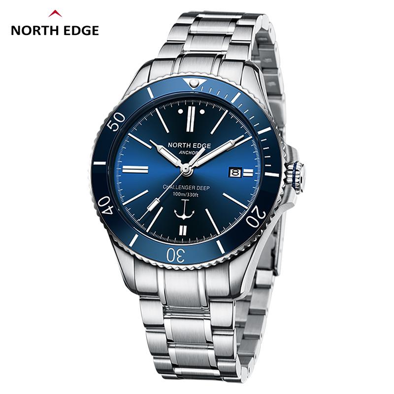 NORTH EDGE 42mm Men Mechanical Wristwatch