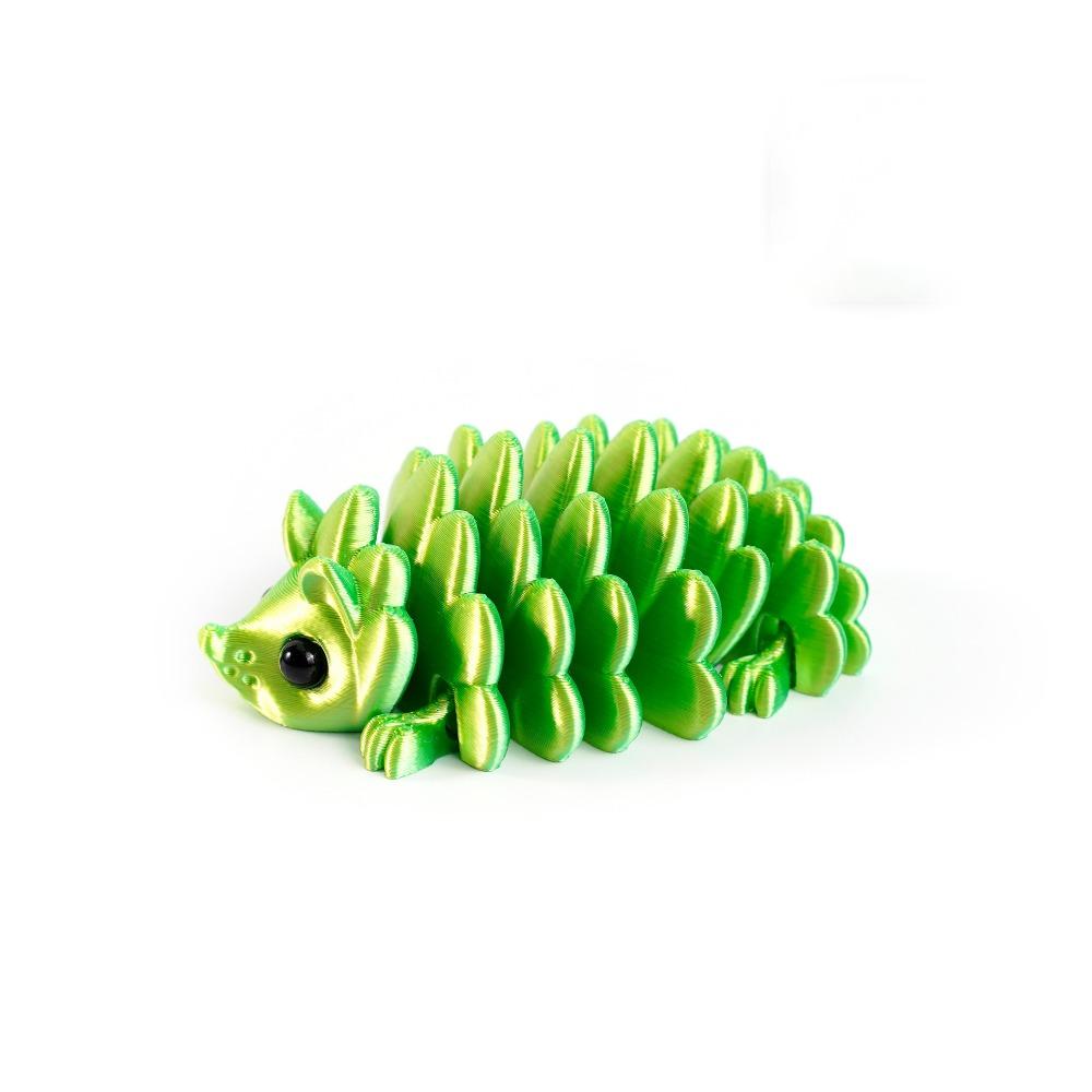 PLA Plastic Hedgehog Desktop Ornaments Multi-jointed Animal Simulation Model Children's Toy