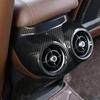 TOYCIDFG Car Rear Seat Air Conditioner Outlet Vent Frame Cover Trim for Alfa Romeo Stelvio 2017-2020, Car Decoration Accessories (Carbon Fiber