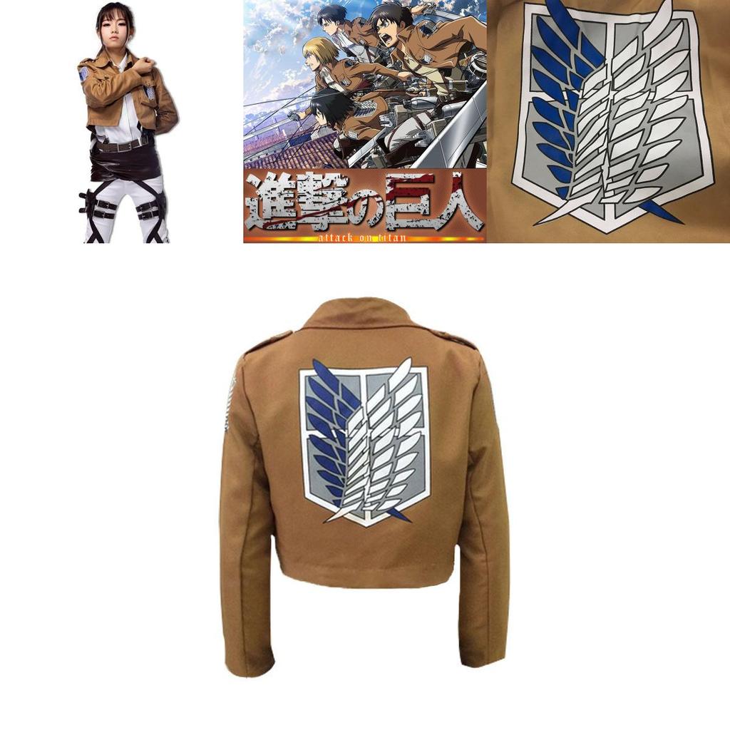 Attack On Titan Scouting Legion Cosplay Coat Jacket For Eren Jaeger Fans**