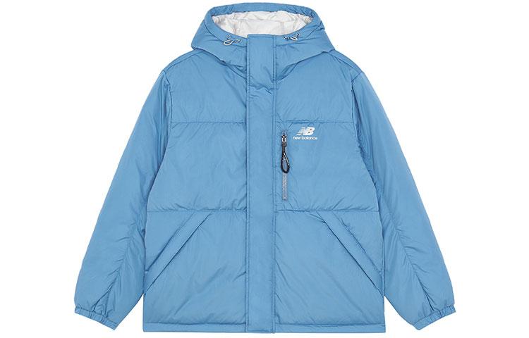 New Balance Down Jackets Men s Blue Hooded Moderate Other AMJ13333-WAB M