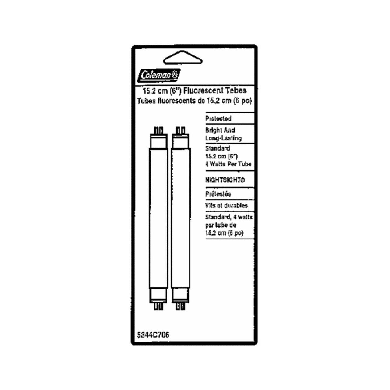 

Coleman Twin Tube Lantern 4W Fluorescent Tube (Pack of 2) 5344H706