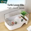 Turtle Tank with Basking Platform - Ideal for Brazilian Turtles, Living Room Display, or Small Home Use
