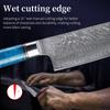 FINDKING Luxury Blue Resin Sapele Wood Handle 9.5 Inch Gyuto Knife 67 Layers Damascus Steel Japanese Kitchen Chef Knife