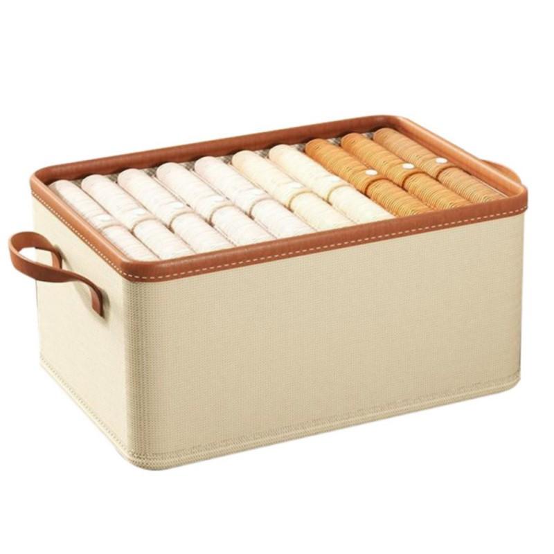 Foldable Nonwoven Fabric Storage Box Large Capacity Closets Dustproof and Moisture-proof Storage Box