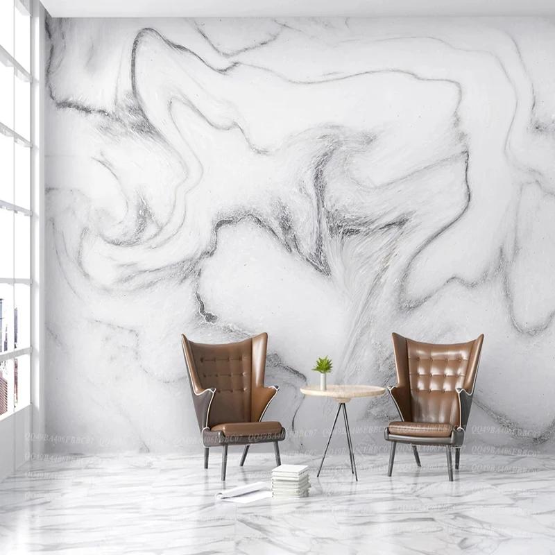

Any Size Wallpaper Nordic Fresh Marble Wallpaper Fresco Restaurant Cafe Background Wall Decor Mural 200 cm(W) x 140 cm(H)