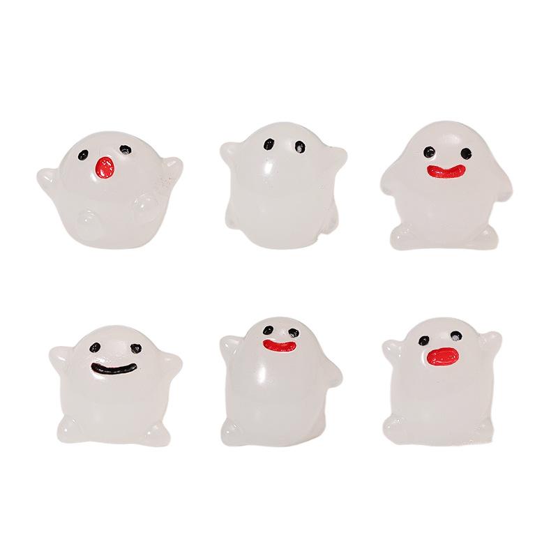 Luminous Little Ghost Micro-landscape Creative Car Resin Craft Decorative Small Ornaments