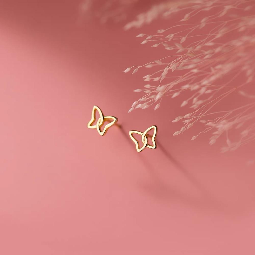 

Полые серьги-бабочки с элементами животных, серьги в корейском стиле, женские аксессуары, ювелирные изделия Kpop