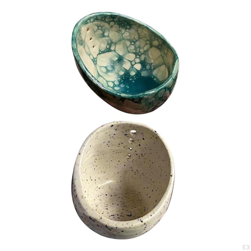 Töpferware Abstreifschüssel ,Küchenwerkzeug ,Verschiedene Runde Lochgrößen ,Gadgets Gemüseblattentferner für