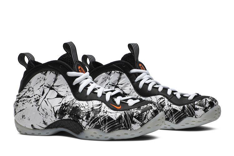 Men's Sneakers Nike Air Foamposite One Shattered Backboard Black/White-Total Orange