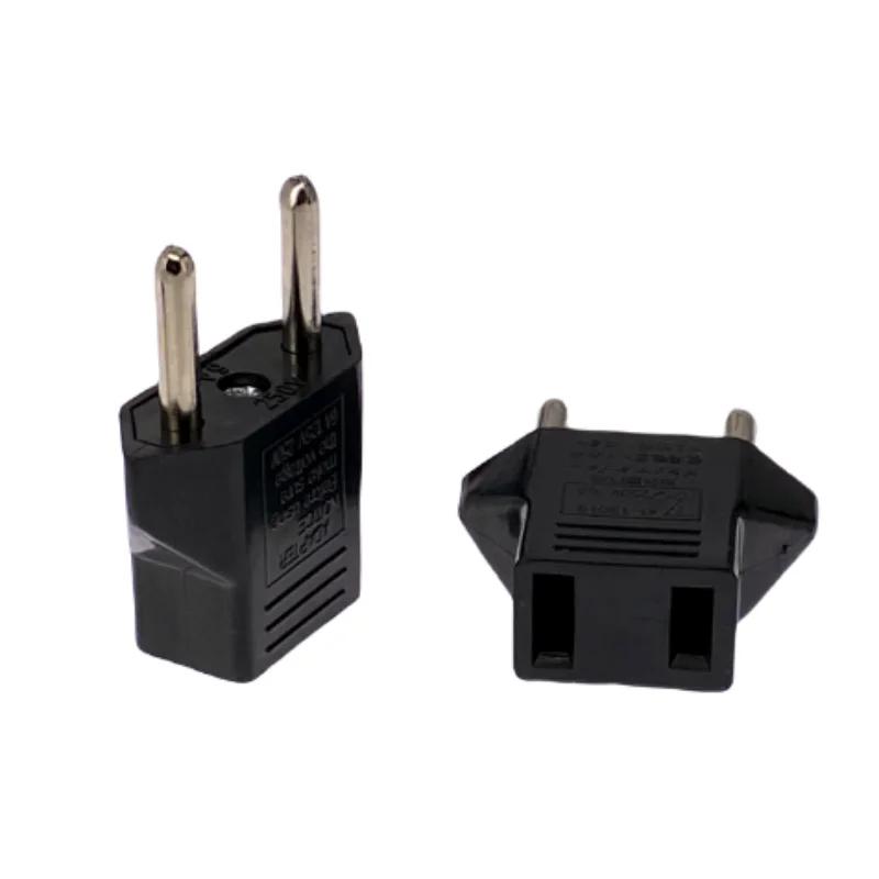 US to EU Plug Travel Adapter Universal USA to Europe Wall AC Power Outlet Converter 2 Round Pin Socket Charger