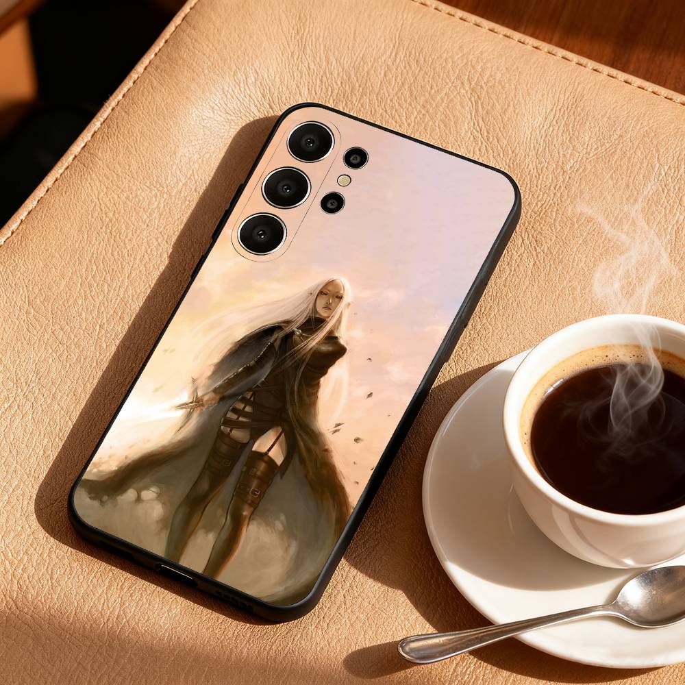 C-CLAYMORE Anime Phone Case For Samsung S26,S25,24,23,22,30,21,10,9,Ultra,Plus,Lite,Black Soft Case