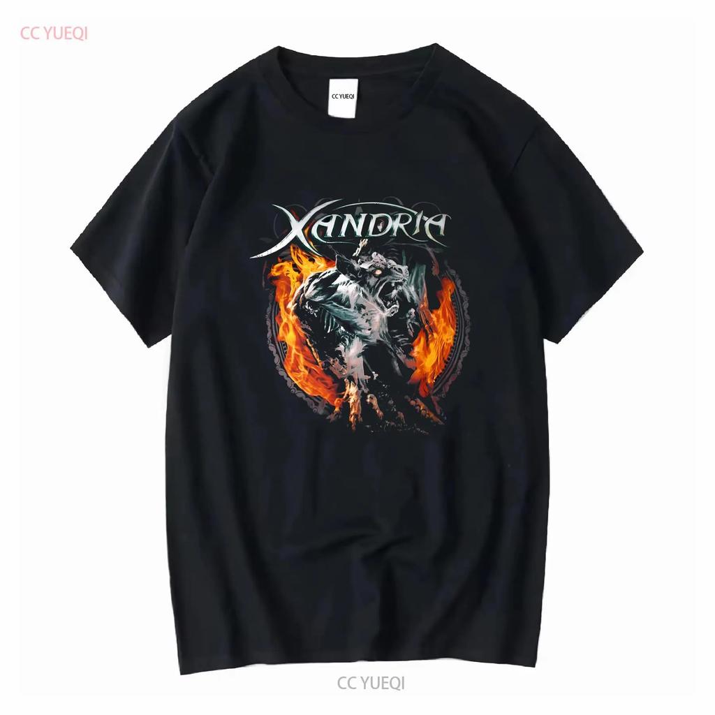 Xandria Sacrificium Tour 2014 T Shirt Cotton Black S to 5XL MD1550 vintage Washed Versatile Stretched Top For Everyday Wear