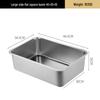 ZISIZ Thick Stainless Steel Rectangular Roasting Tray